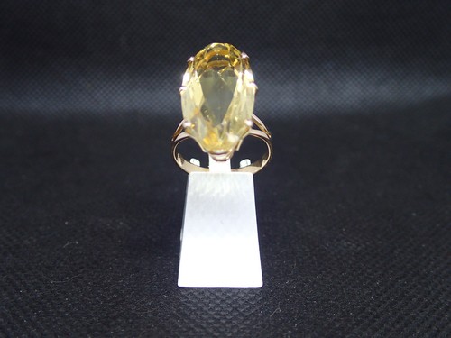 Bague jaune 750 ème - , de