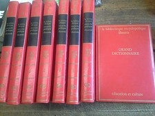 Grand dictionnaire La bibliothèque encyclopédique illustrée en 8 volumes  