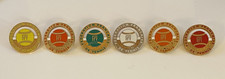SERIE 6 BROCHES TENNIS BALLES
