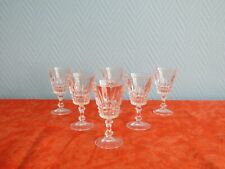 6 verres à liqueur cristal