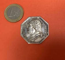 Jeton En Argent - Louis XVIII - Compagnie Assurances Gles Paris 1818 - Barre F