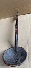 Ancienne Grande Cuillère en Bois Sculpté. Art Tribal Afrique