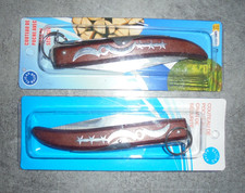 NEUF 24cm 2 GRAND COUTEAU DE POCHE PLIANT A PALME CRAN STYLE OKAPI SANS MARQUE