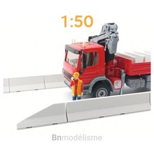 Lot 12 Blocs Jersey 1/50 Diorama Transport Routier Camion Voiture Engin Chantier