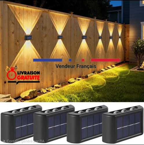 Applique murale solaire led - solaire,