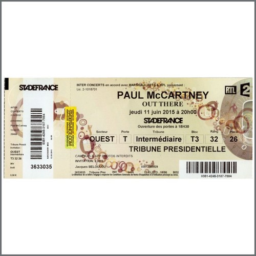 Paul McCartney 2015 Stade De