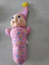 Peluche doudou luciole veilleuse rose vintage