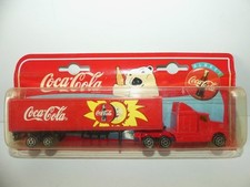 CAMION KENWORTH Rouge AVEC CONTENAIR PUB COCA COLA MAJORETTE 1:87