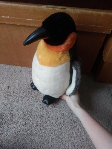 Realistic penguin cuddly plush - realistic,