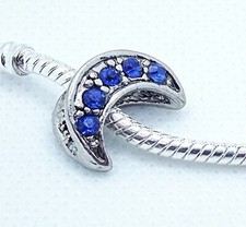 QTY 3- Blue Moon Silver Charm