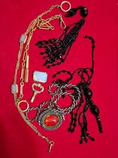 lot de bijoux,clé,chaînes de montres anciennes