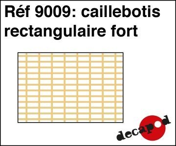 Caillebotis rectangulaire fort
