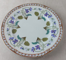 Ancienne assiette, décor Impératrice Eugénie, en porcelaine, Haviland Limoges