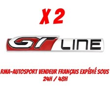 2x Logo Peugeot GT-LINE Insigne Sigle Stickers Monogramme 208 308 3008 gtline