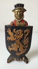 ANCIEN decapsuleur anglais garde fonte blason BIÈRE OUVRE BOUTEILLE numéroté 