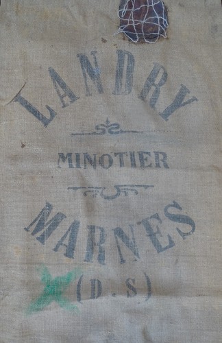 Ancien sac toile jute - ancien, de