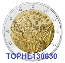 ESPAGNE COMMÉMORATIVE 2022 " PARC DE GARAJONAY " 2 EURO - NEUVE UNC - 