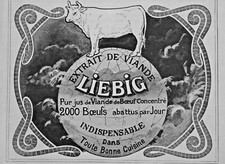 PUBLICITÉ DE PRESSE 1905 LIEBIG EXTRAIT DE VIANDE PUR JUS DE VIANDE DE BOEUF
