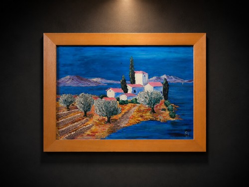 French mediterranean landscape - french,