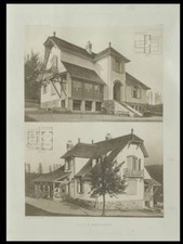 VILLA A MONTLIGNON - 1908 - PLANCHE ARCHITECTURE- DEPERTHES