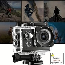 Action Cam sous-Marine Ultra HD Sport, Caméscope Impermeable Full HD 1080P