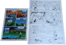 Casten Didier - Planche originale, Encre de Chine, feutre , signée