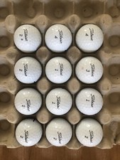 12 Balles De Golf Titleist Tour Soft En Très Bon L’état 