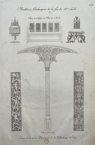 Meubles arabesque banc eglise - meubles,