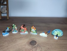 Lot de 6 fèves oiseaux