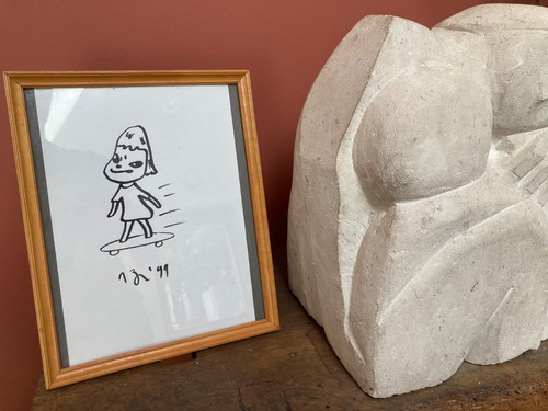 Yoshitomo nara dessin signé - yoshitomo,