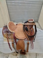 Selle western ouate en cuir