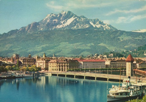 Ancienne carte postale lucerne - postale,