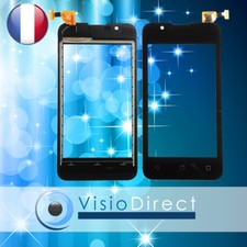 Vitre Ecran tactile pour Wiko Sunny 2 4" noir + verre trempé + Kit outils