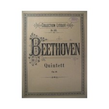 BEETHOVEN Quintett op.16 Piano Hautbois Clarinette Cor Basson
