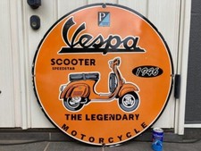 Plaque émaillée Vespa Moto