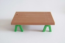 PLAYMOBIL (J232) EPOQUE 1900 - Table Tréteaux Etales Marché & Atelier Père Noel