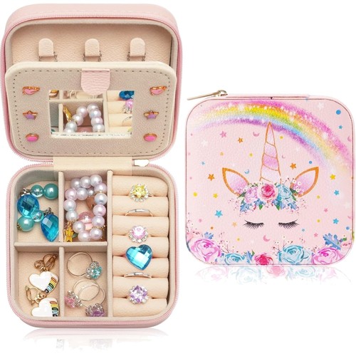 Boîte bijoux licorne rose - boîte,