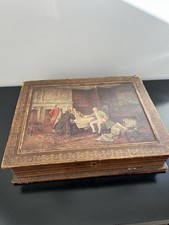 BOITE ANCIENNE CUIR BOITE A