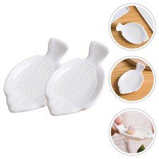  2 Pcs Assiette Gratte Ail