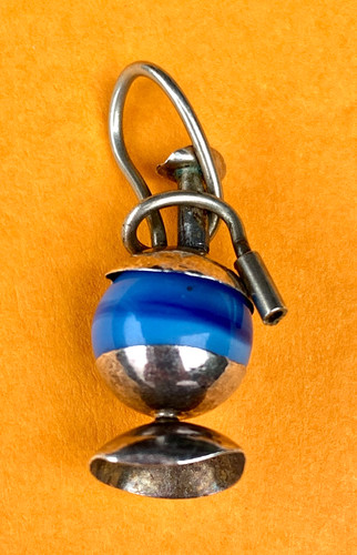 Hookah with blue - hookah, stone