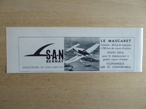 1966 pub san bernay avion - pub,