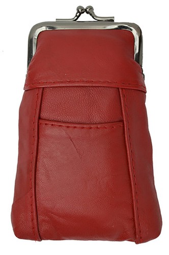 Rouge cigarette cuir étui - cuir,