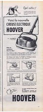 PUBLICITE ADVERTISING 104 1956 HOOVER la nouvelle cireuse électrique