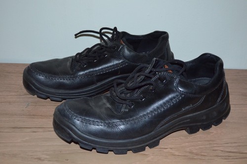 Ecco men shoes black - ecco, leather