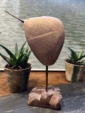 Sculpture Oiseaux Sur Socle Fer & Terre Cuite Design