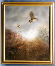 Tableau Bécasses au bois 1997