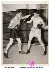 BOXE, NEW YORK 1931, LES BOXEURS ARGENTO PORTALEONE & TONY SCARPATI -S377