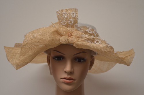 Chapeau couleur ivoire - chapeau, dejean