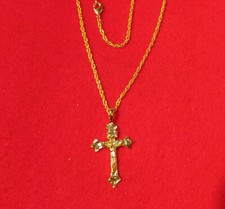 14KT Plaqué Or Religieux