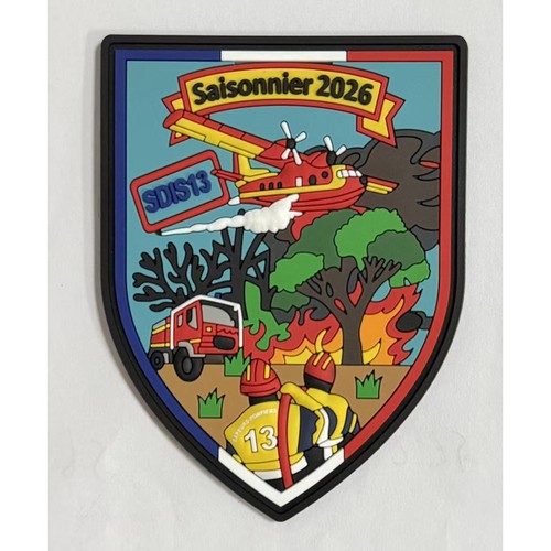 Ecussons pompiers saisonnier - ecussons,